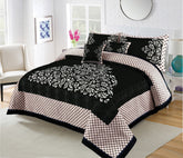Four Border Jacquard Velvet Bed Sheet 5Pcs Design-526